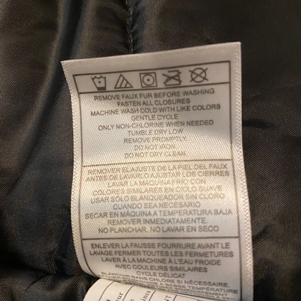 Madden Girl Juniors Silver Grey Faux Fur Trim Hooded Anorak Parka Coat Med NWT - Picture 6 of 9